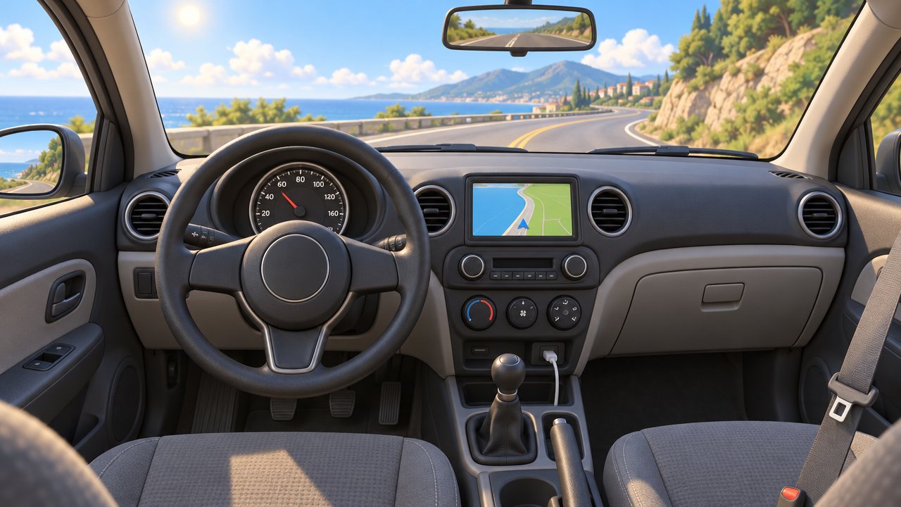 Fahrersitz im Auto
